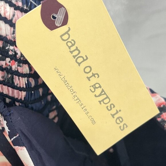 Band of Gypsies Blue Floral Mini Dress Sz XS NWT - Picture 7 of 8